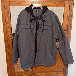 Men's BRAHMA Gray Hooded Work Jacket